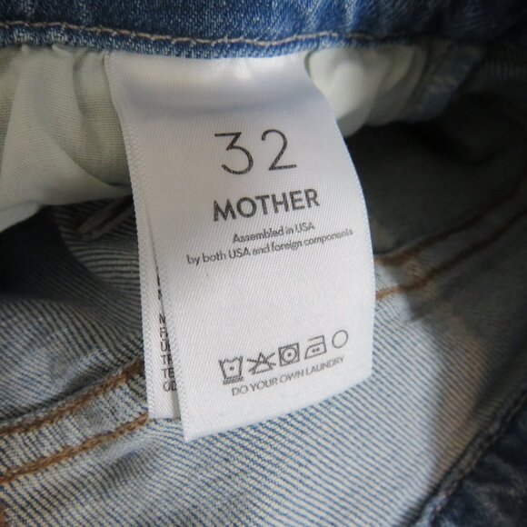 MOTHER size 32 The Pixie Bandit Starlet Sneak Straight Leg Jeans NEW - Picture 9 of 9